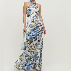 NEW Reformation Veria Silk Dress